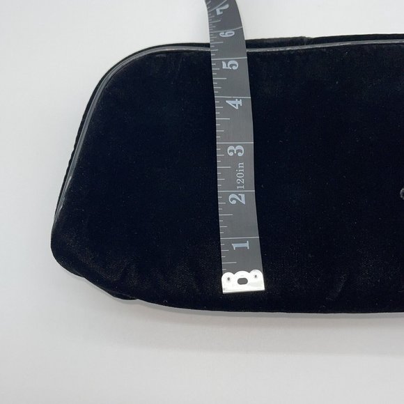 Chanel Parfums Black Velvet Travel Case Makeup Toiletry Bag 9x6" - Picture 11 of 12